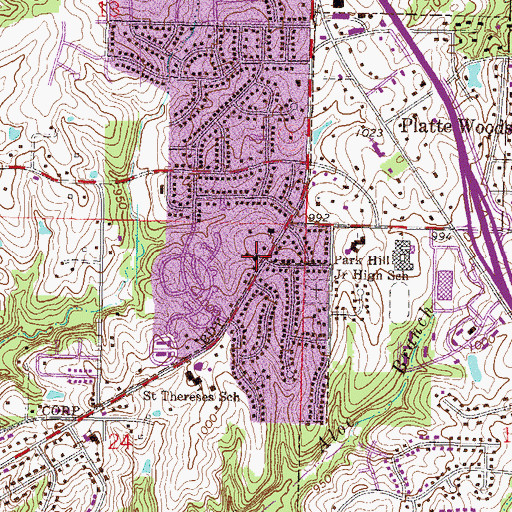 Topographic Map of Church of the Redeemer, MO