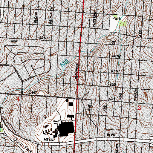Topographic Map of New Hope Tabernacle of Faith, MO