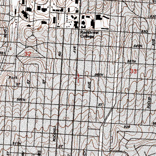 Topographic Map of Frontier School of Excellence, MO
