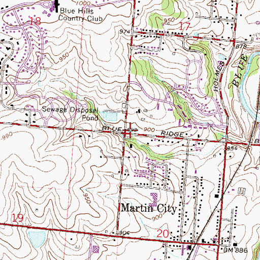 Topographic Map of The Church of Jesus Christ of Latter Day Saints, MO
