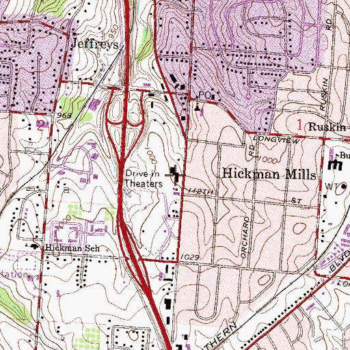Topographic Map of There Is Hope Fellowship Centre, MO