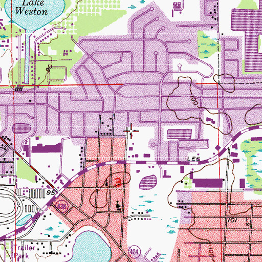Topographic Map of Peniel Christian Church, FL