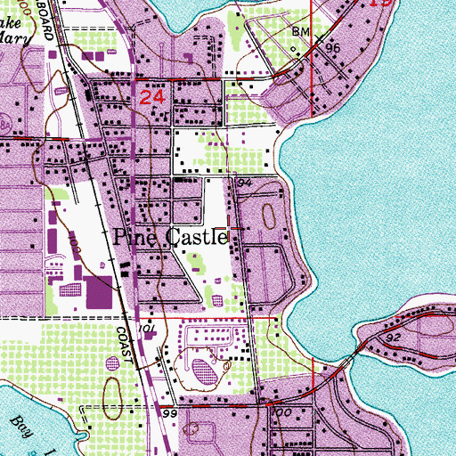 Topographic Map of Santa Maria De Los Angeles Eglesia, FL
