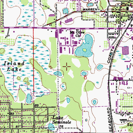 Topographic Map of Florida Commerce Park, FL
