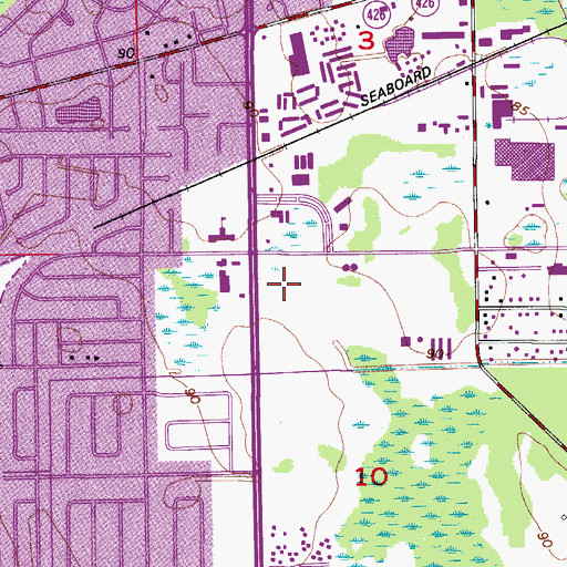 Topographic Map of University Park Shopping Center, FL