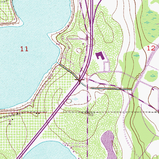 Topographic Map of Interchange 71, FL