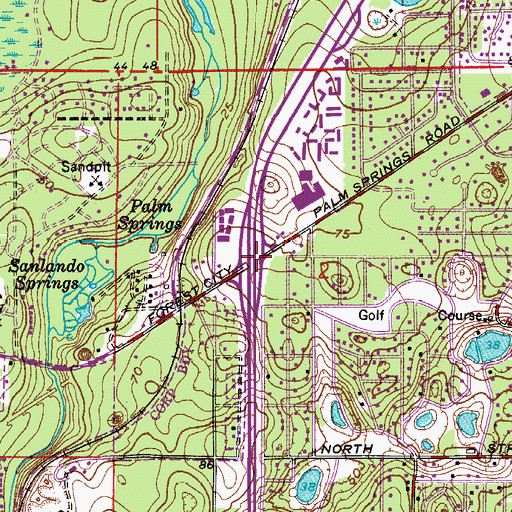 Topographic Map of Interchange 94, FL