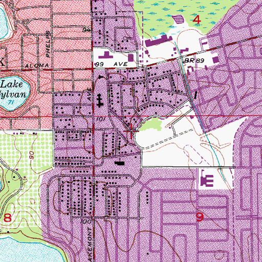Topographic Map of Winter Park Womens Center, FL