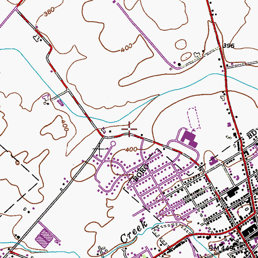 Topographic Map of Fleetwood Area School District Administrative Office, PA