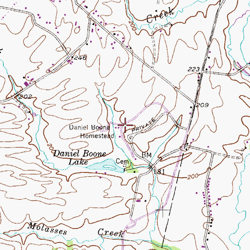 Topographic Map of Bertolet Bakehouse, PA