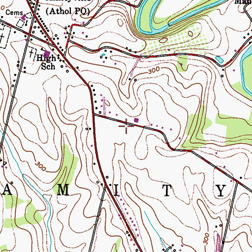 Topographic Map of Cider Mill Run, PA