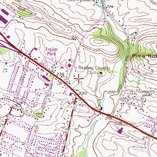 Topographic Map of Commonwealth Orthopedics Building, PA