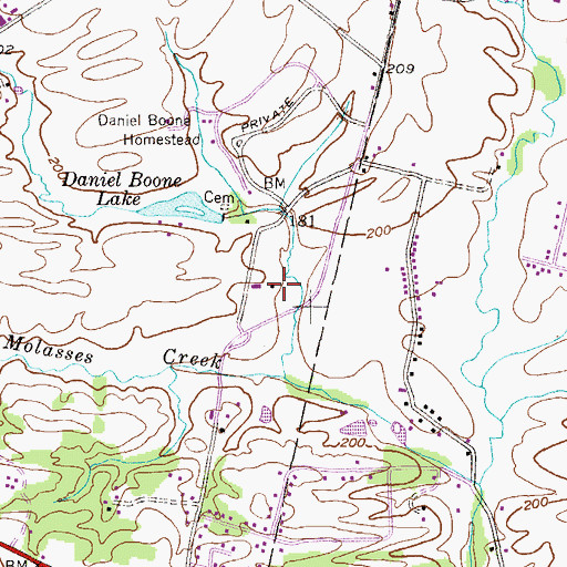 Topographic Map of DeTurk Education Center, PA