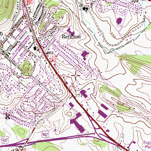 Topographic Map of Exeter Plaza, PA