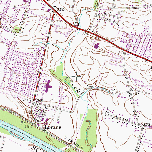 Topographic Map of Exeter Township Precinct 3, PA