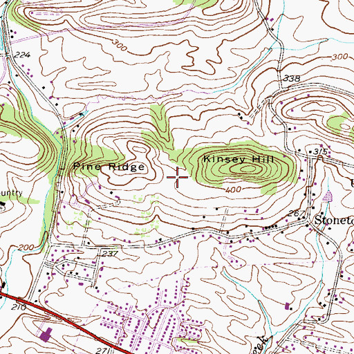 Topographic Map of Pathfinder Valley, PA