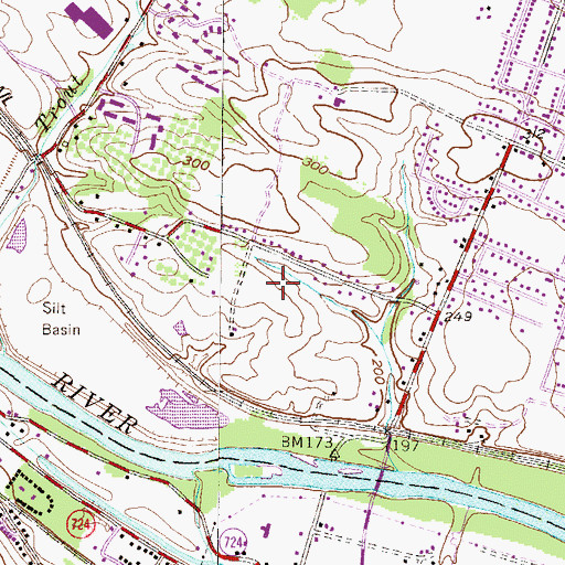 Topographic Map of Sandy Run East, PA