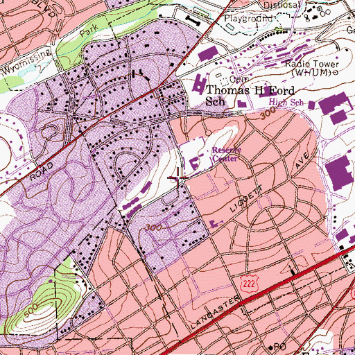 Topographic Map of State Police Station Troop L, PA