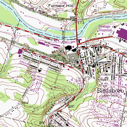 Topographic Map of Saint Paul's United Church of Christ, PA