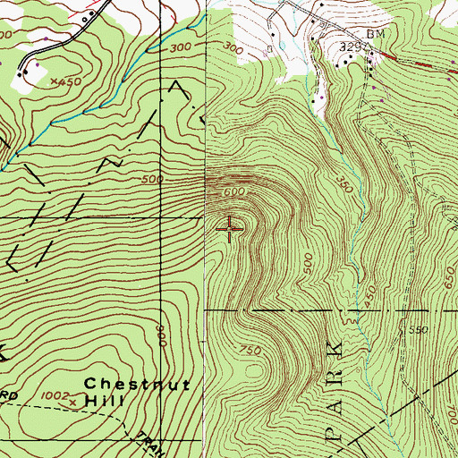 Topographic Map of Millers Point, PA