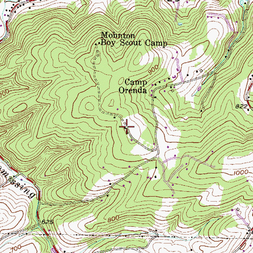 Topographic Map of Mohnton Fish and Game Protective Association, PA