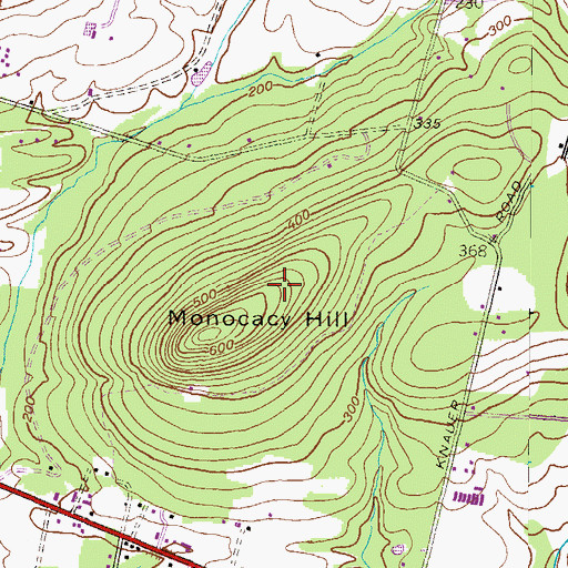 Topographic Map of Monocacy Hill Recreation Area, PA