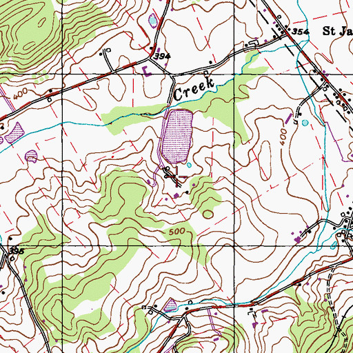 Topographic Map of High Point Camp, PA
