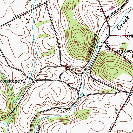 Topographic Map of Ironstone Station (historical), PA