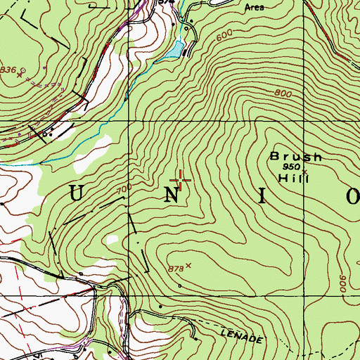 Topographic Map of Kalmia Trail, PA