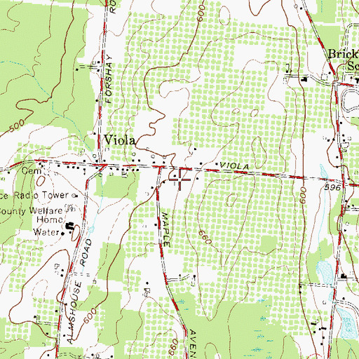 Topographic Map of Yeshiva Bath Mikroh, NY
