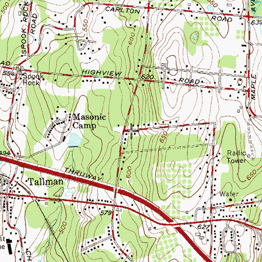 Topographic Map of Congregation Anshei Sfard, NY