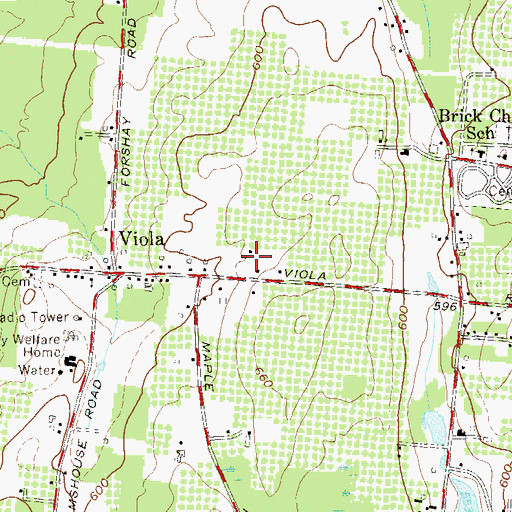 Topographic Map of Mikvah of Rockland County, NY