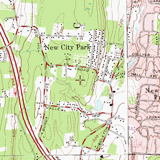 Topographic Map of Link Elementary School, NY