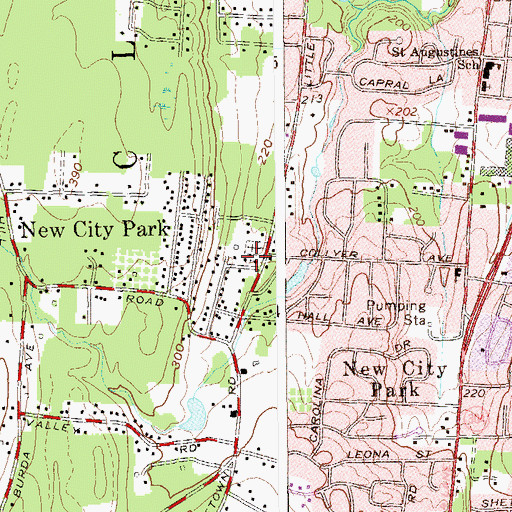 Topographic Map of Rockland Christian School, NY