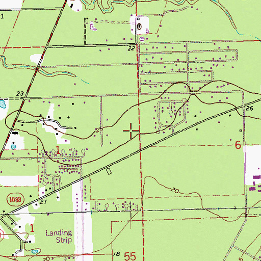 Topographic Map of Magnolia Trace Elementary School, LA