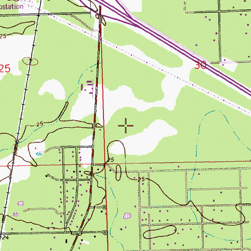 Topographic Map of Fontainebleau Junior High School, LA