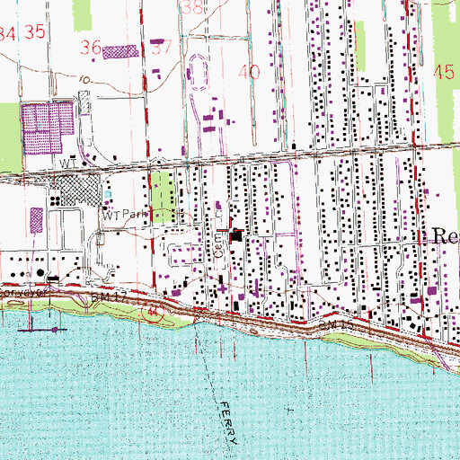 Topographic Map of Saint Peter Catholic School, LA