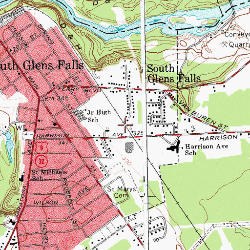 Topographic Map of Nibco Park, NY