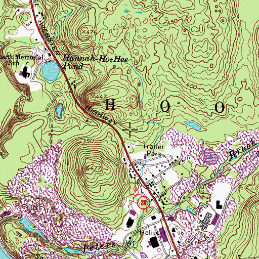 Topographic Map of Mont Blanc Academy, NH
