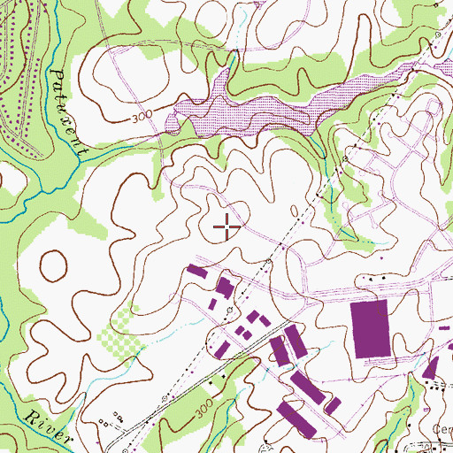 Topographic Map of Brighton Gardens of Columbia Assisted Living Center, MD