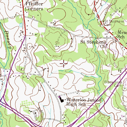 Topographic Map of Deep Run Park, MD