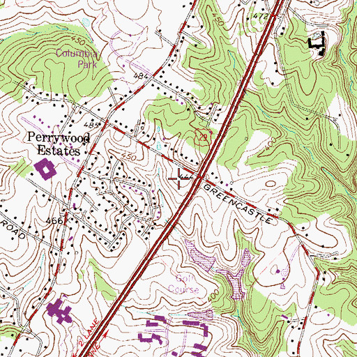 Topographic Map of Holy Cross Rehabilitation and Nursing Center, MD
