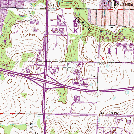 Topographic Map of Accelerated Elementary School, KS