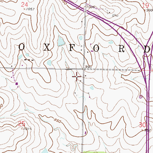 Topographic Map of Rose Estates Assisted Living Community, KS