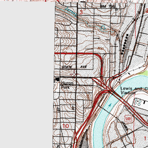 Topographic Map of Jack Reardon Civic Center, KS