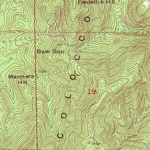 Topographic Map of Fort McClellan, AL