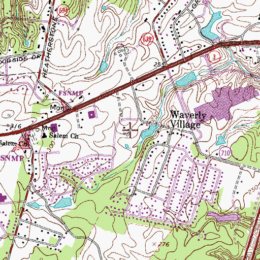 Topographic Map of Westpark Corporate Center, VA