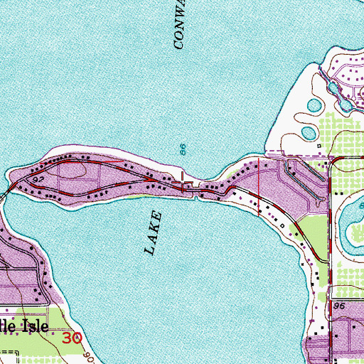 Topographic Map of Nela Isle Annex (historical), FL