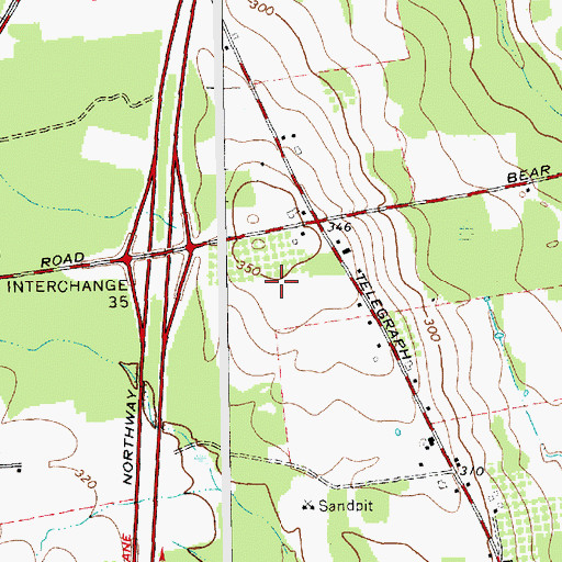 Topographic Map of Rulfs Orchard, NY