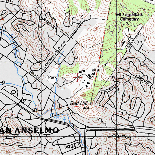 Topographic Map of James R Sylla School, CA